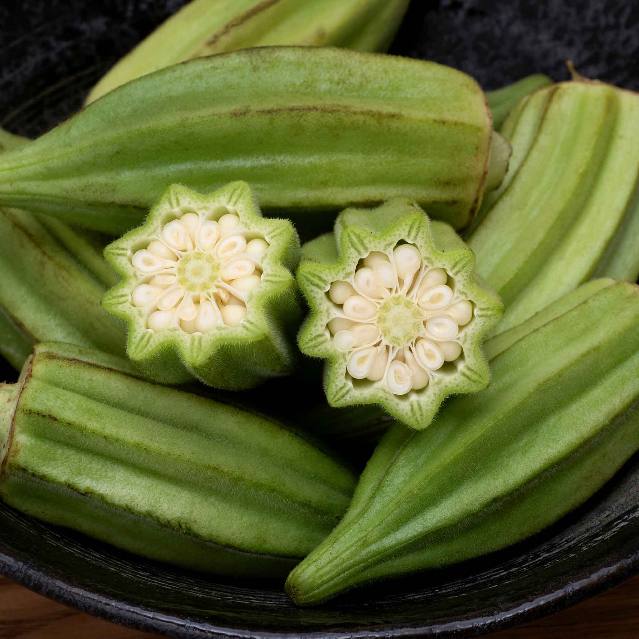 okra seeds for planting Bulk Okra Seeds - Star of David