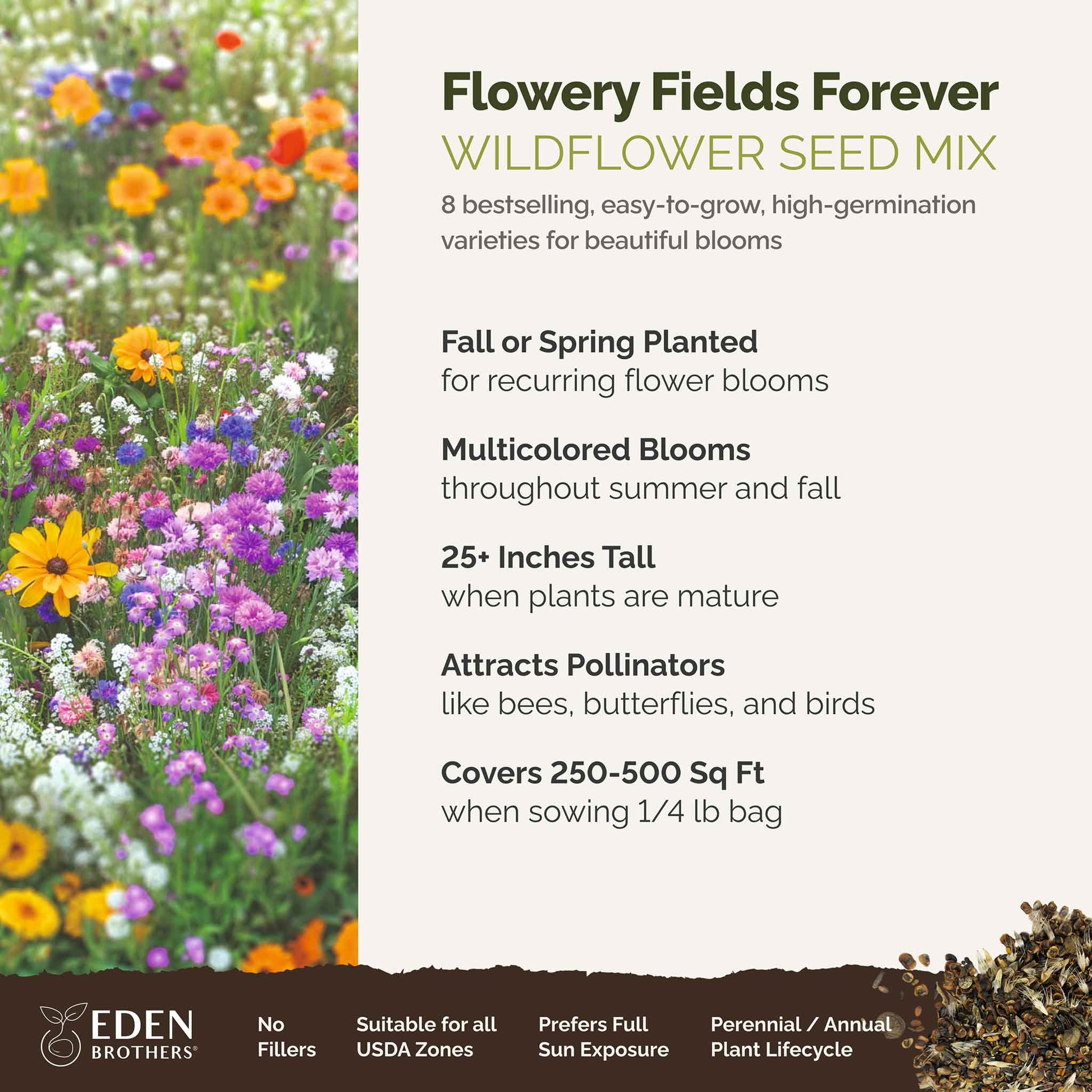 starbound flower seeds Bulk Flowery Fields Forever Flower Seed Mix