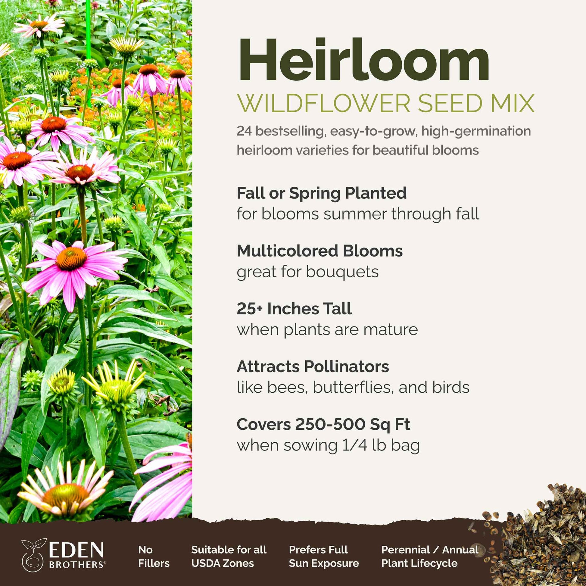 perennial flower seeds bulk Bulk Heirloom Flower Seed Mix