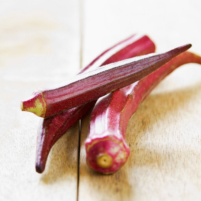 okra red burgundy